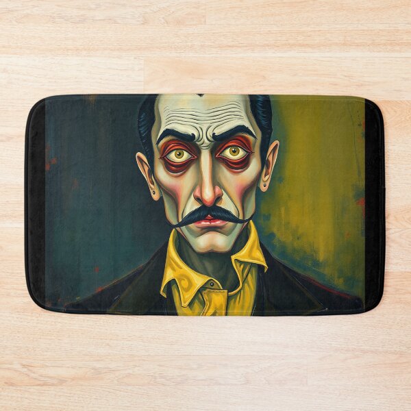 Item preview, Creepy stylized Haunted House portrait of a old man with a mustache designed and sold by Vintage Designs +.