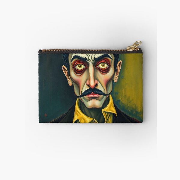 Item preview, Creepy stylized Haunted House  portrait of a old man with a mustache designed and sold by Vintage Designs +.