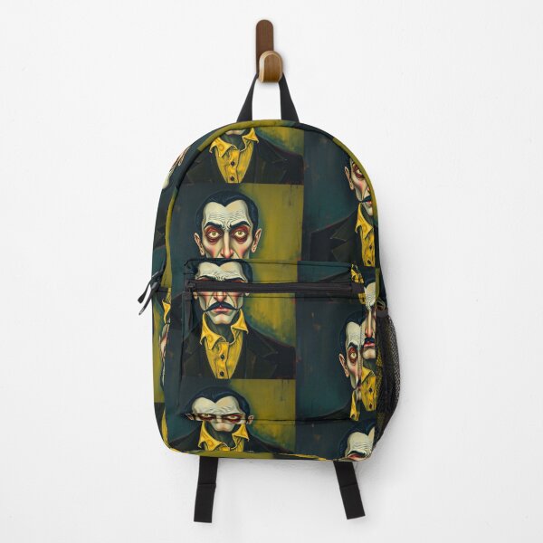 Item preview, Creepy stylized Haunted House portrait of a old man with a mustache designed and sold by Vintage Designs +.