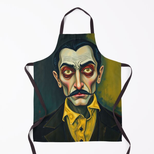 Item preview, Creepy stylized Haunted House portrait of a old man with a mustache designed and sold by Vintage Designs +.