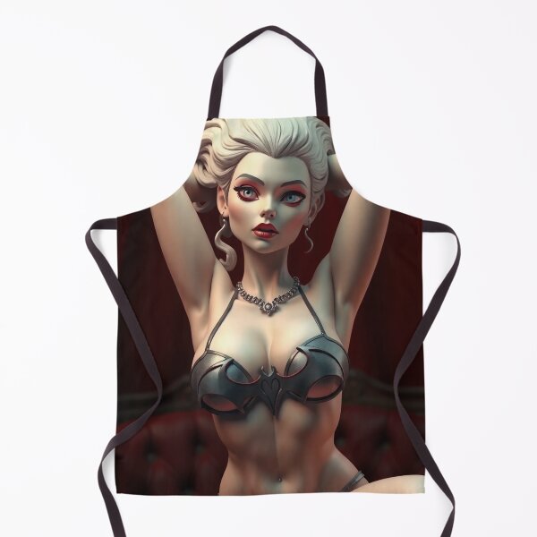 Item preview, A gothic 3D character design depicting a sexy vampire queen, arms behind her head, in a dimly lit red boudoir.  designed and sold by Vintage Designs +.