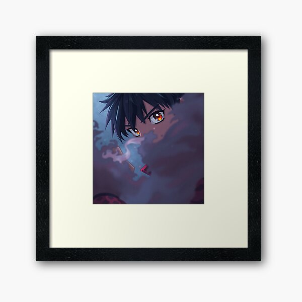Item preview, Mysterious anime warrior in the smoke? designed and sold by Mythoros.