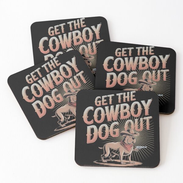 Item preview, Get the cowboy dog out - Cowboy dog - Get the cowboy dog out - Think cowboy dog - Free cowboy dog - Run for the cowboy dog - Funky cowboy dog designed and sold by JansenGS.