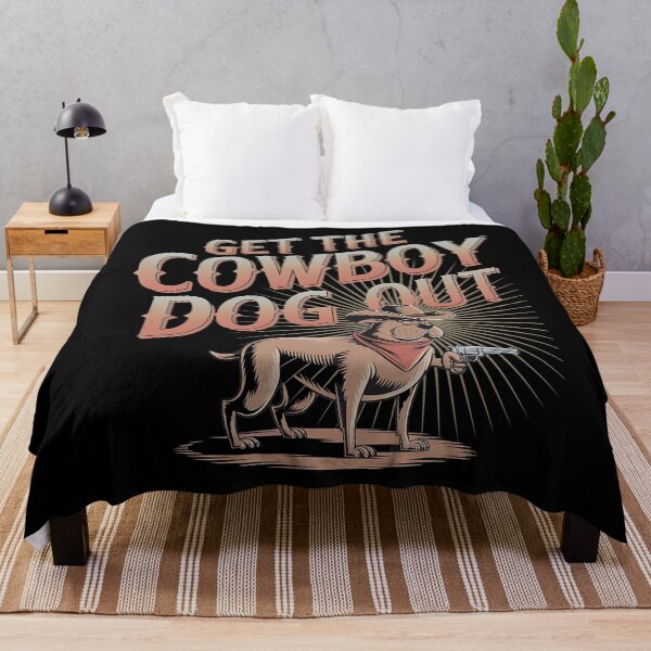 Item preview, Get the cowboy dog out - Cowboy dog - Get the cowboy dog out - Think cowboy dog - Free cowboy dog - Run for the cowboy dog - Funky cowboy dog designed and sold by JansenGS.