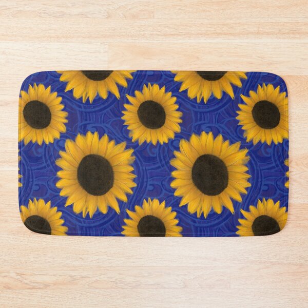 Item preview, Sunflowers on Blue designed and sold by Design Sparkes.