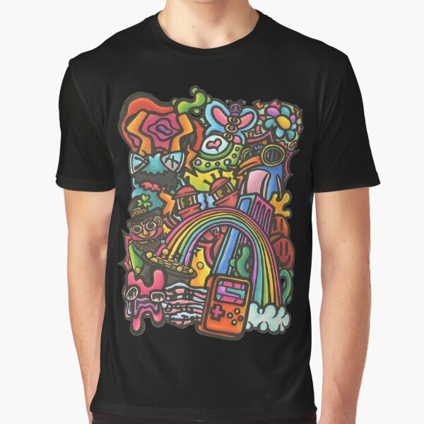 Vista previa del artículo con la obra «Cascada de colores», diseñado y vendido por ArtByJ0e.