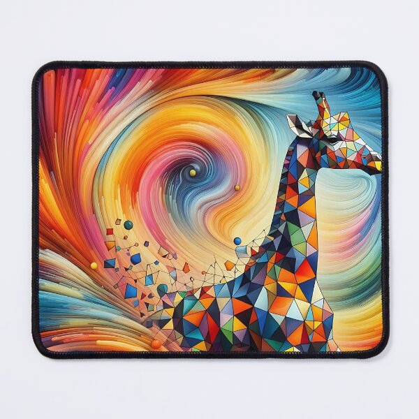 Item preview, Geometric Giraffe Abstract Art | Unique and Eye-Catching Design designed and sold by Tw1nsAIArt.
