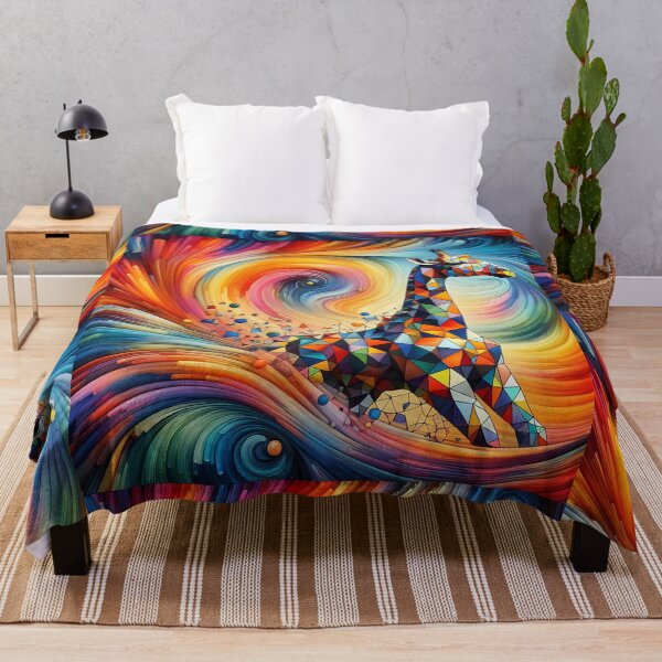 Item preview, Geometric Giraffe Abstract Art | Unique and Eye-Catching Design designed and sold by Tw1nsAIArt.