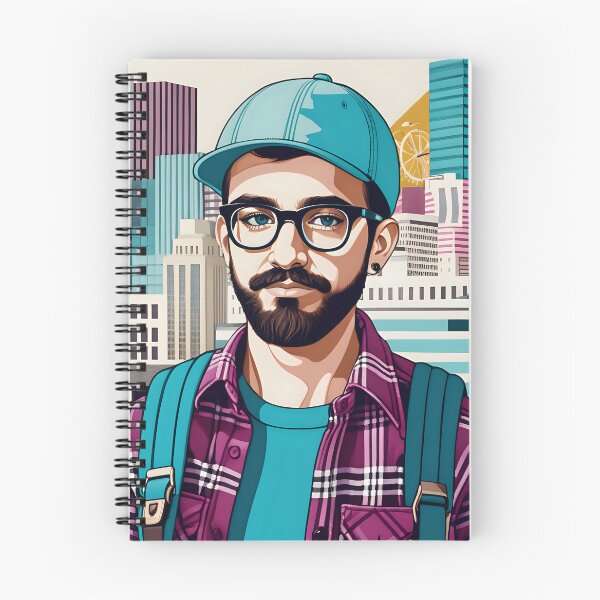 Item preview, Copy of Copy of Postmodern Hipster – The Ironic Trendsetter designed and sold by AI-Syn-Pro.