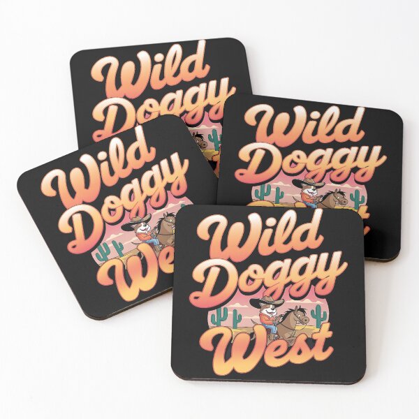 Item preview, Wild doggy west - Cowboy dog - Get the cowboy dog out - Think cowboy dog - Free cowboy dog - Run for the cowboy dog - Funky cowboy dog designed and sold by JansenGS.