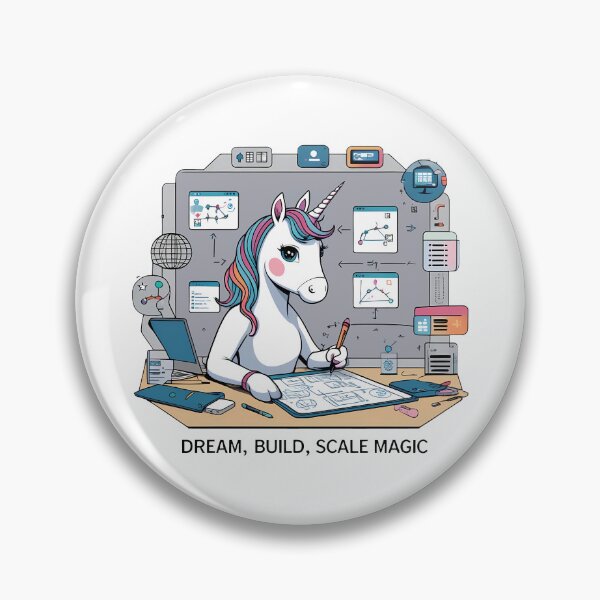 Item preview, Dream, Build, Scale Magic - Unicorn Startup Vision designed and sold by zoughlal.