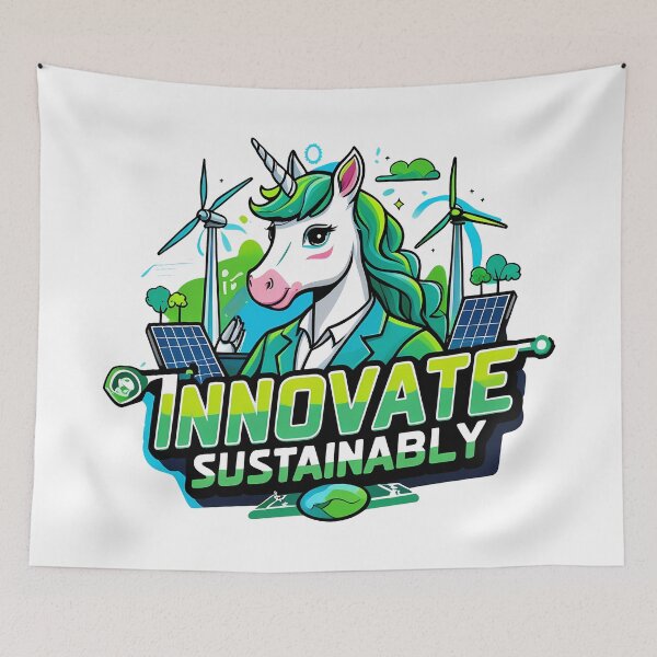 Item preview, Innovate Sustainably - Eco Inventor Unicorn designed and sold by zoughlal.