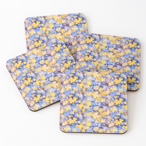 Item preview, Fantasy maple leaves, yellow and purple, generated by AI, lost in a random forest designed and sold by House-of-Wyld.
