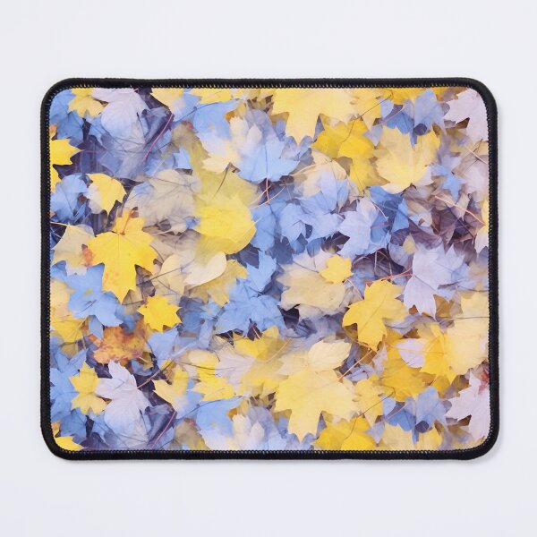 Item preview, Fantasy maple leaves, yellow and purple, generated by AI, lost in a random forest designed and sold by House-of-Wyld.