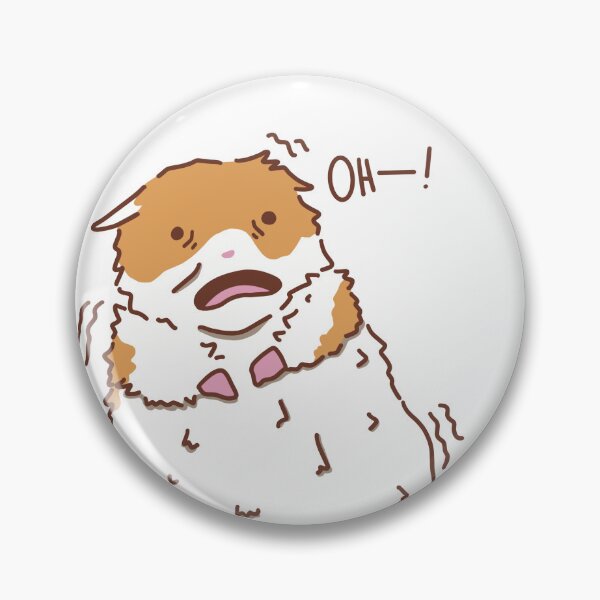 Item preview, Scared Hamster Meme Illustrated Funny Sticker designed and sold by enipop.