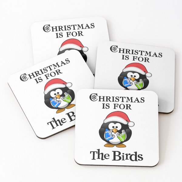 Item preview, Christmas Is For The Birds - Cute Santa Penguin Holding Colorful Bowed Gifts  designed and sold by Oaks Creations.