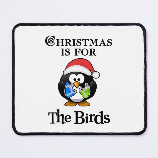 Item preview, Christmas Is For The Birds - Cute Santa Penguin Holding Colorful Bowed Gifts  designed and sold by Oaks Creations.