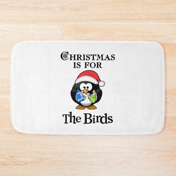 Item preview, Christmas Is For The Birds - Cute Santa Penguin Holding Colorful Bowed Gifts  designed and sold by Oaks Creations.