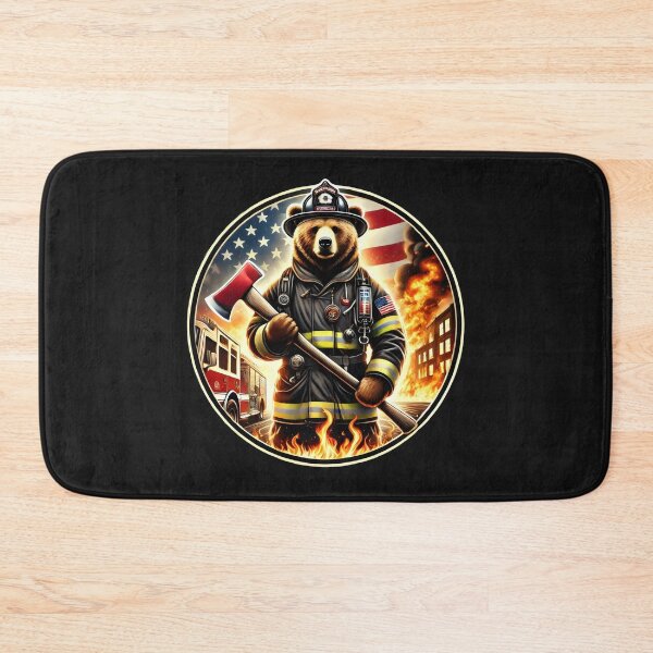 Item preview, Fireman bear designed and sold by SaNNty.