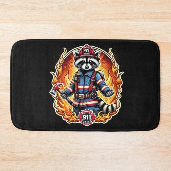 Item preview, Fireman raccoon designed and sold by SaNNty.
