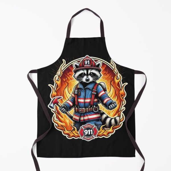 Item preview, Fireman raccoon designed and sold by SaNNty.