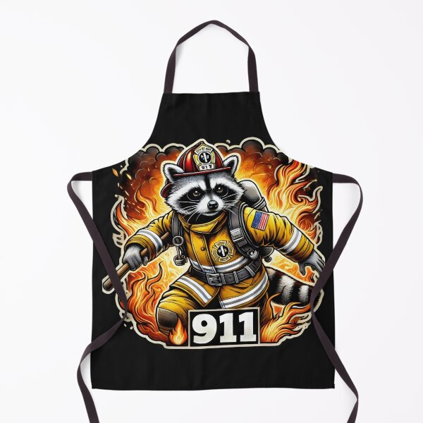 Item preview, Fireman raccoon designed and sold by SaNNty.