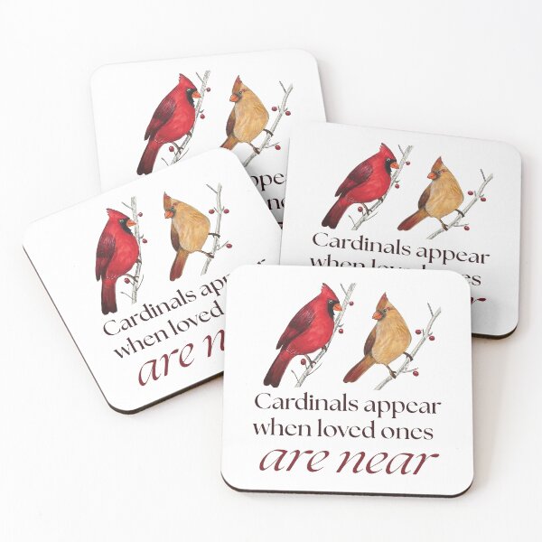 Item preview, Cardinals Appear When Loved Ones Are Near – Memorial Art designed and sold by Soft Static.