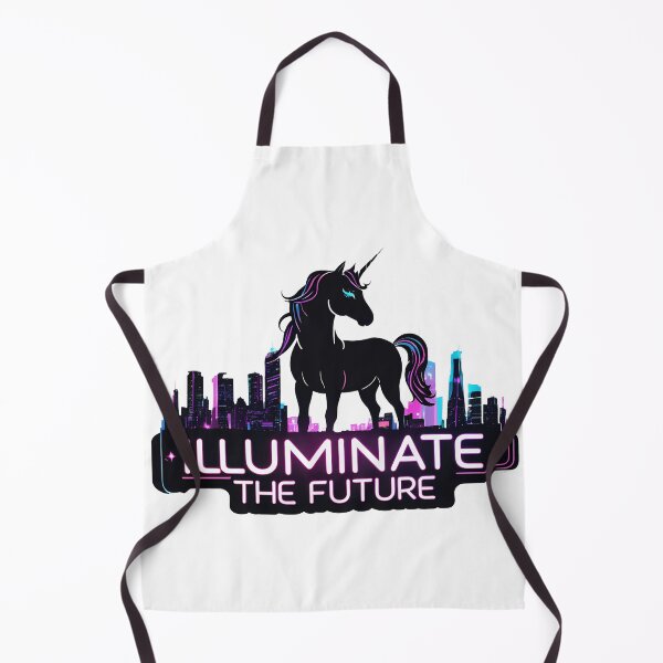 Item preview, Illuminate the Future - Holographic City Unicorn designed and sold by zoughlal.