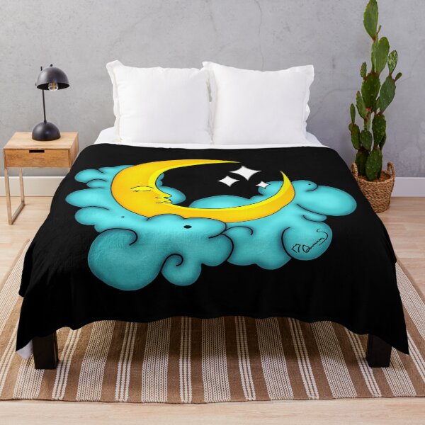 Item preview, Sleeping Moon in Fluffy Clouds designed and sold by QueenS-Gallery.