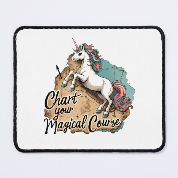 Item preview, Chart Your Magical Course – Treasure Map Unicorn designed and sold by zoughlal.