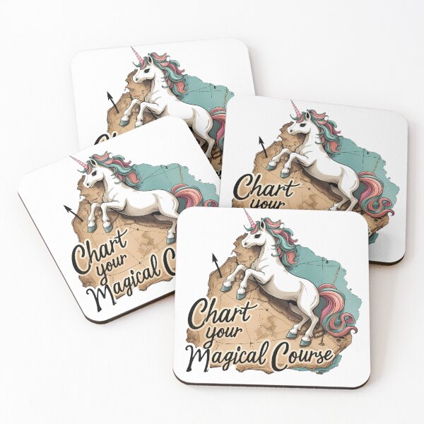 Item preview, Chart Your Magical Course – Treasure Map Unicorn designed and sold by zoughlal.
