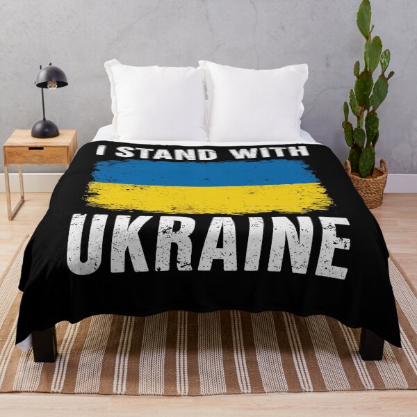 Aperçu de l'œuvre Vintage Je soutiens l'Ukraine Drapeau ukrainien Pride créée et vendue par varioarts.