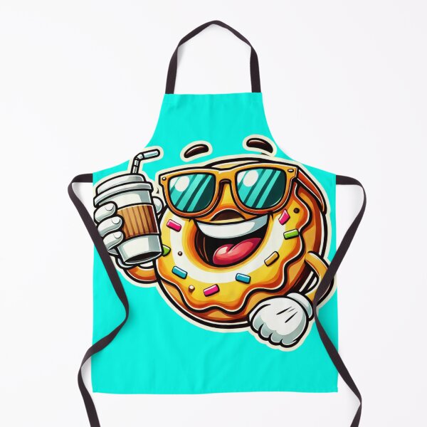 Item preview, Happy Donat with Glasses and Coffee designed and sold by BestDetailer.