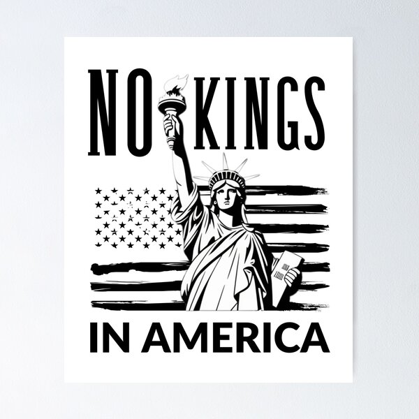 Item preview, No Kings In America Statue Of Liberty Anti Elon Musk Anti Donald Trump designed and sold by AnnieKocoy.