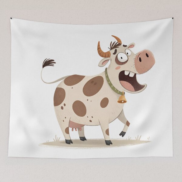 Item preview, Luna the Lunatic Cow designed and sold by NickTaroDesign.