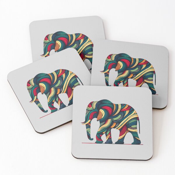 Item preview, Abstract Elephant Silhouette designed and sold by Dino-Lune.