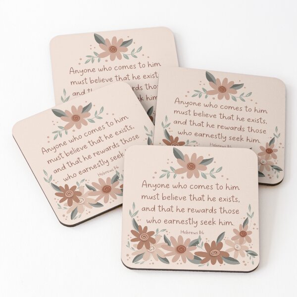 Item preview, He Exists - Hebrews 11:6 designed and sold by Willow & Grace Designs.