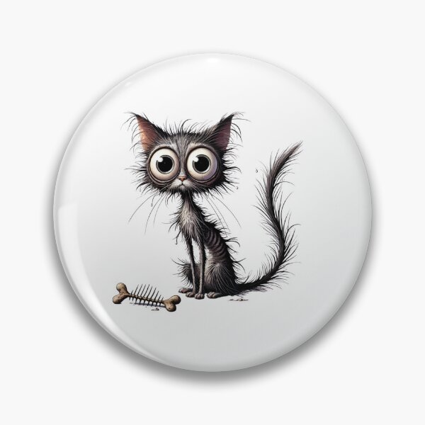 Item preview, Surprised scrawny cat. A funny t-shirt design designed and sold by FusiTink.