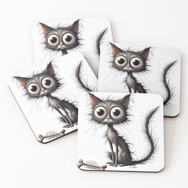 Item preview, Surprised scrawny cat. A funny t-shirt design designed and sold by FusiTink.