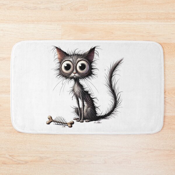 Item preview, Surprised scrawny cat. A funny t-shirt design designed and sold by FusiTink.