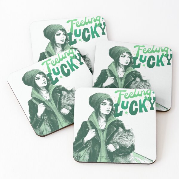 Item preview, Feeling Lucky designed and sold by Furbabies Art.