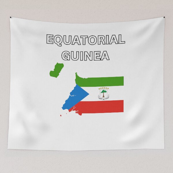 Item preview, Equatorial Guinea Flag Map designed and sold by atomstartup.