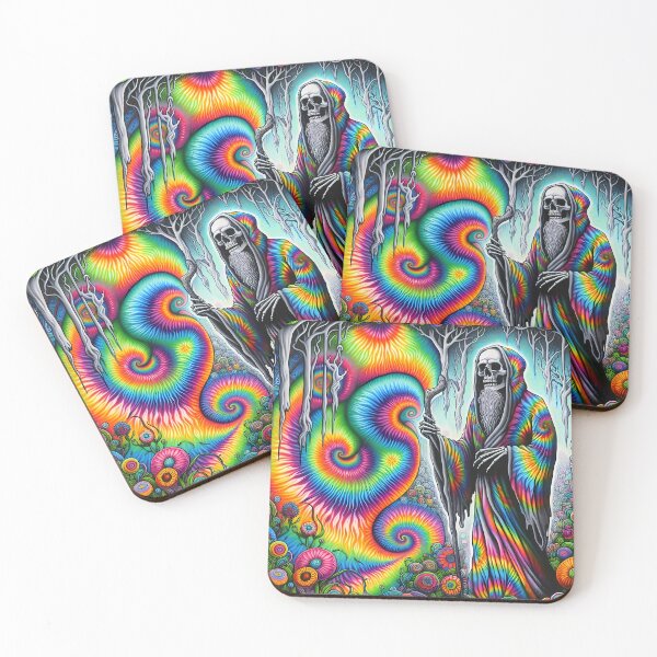 Item preview, Psycadelic Groovy Grim Reaper  designed and sold by ReaperSociety.