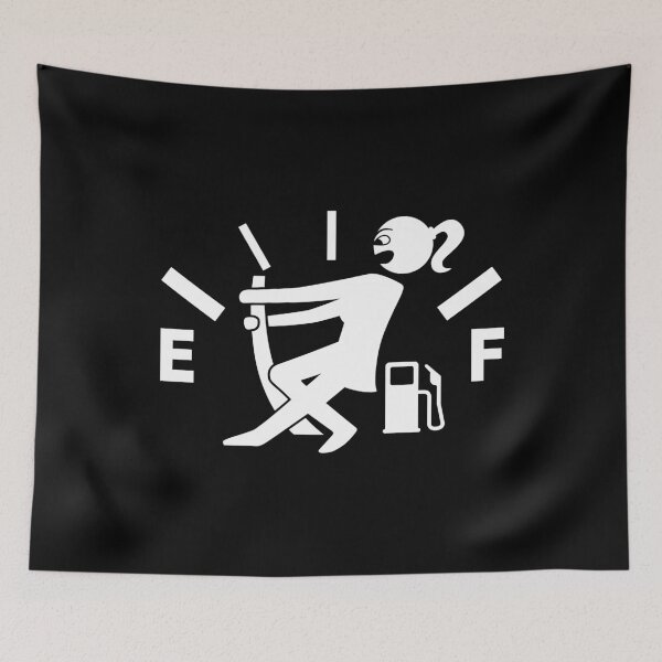 Item preview, Woman empty tank - no fuel - fuel gauge (white) designed and sold by VEB Ostladen.