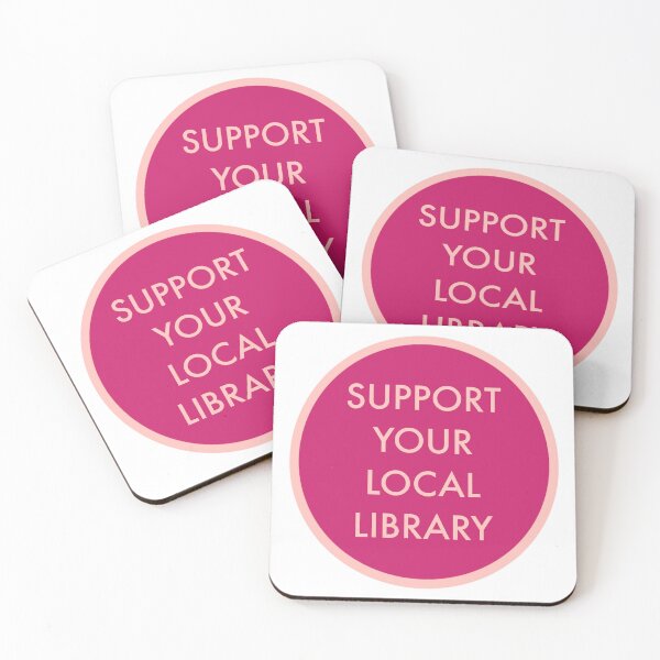 Item preview, Support Your Local Library: Pink Edition designed and sold by GarboTreasure.
