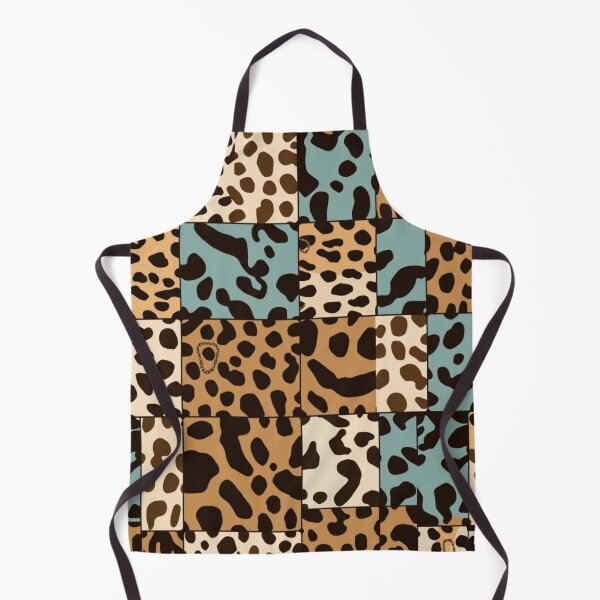 Item preview, Teal and brown animal print Patchwork designed and sold by Roxburylane.