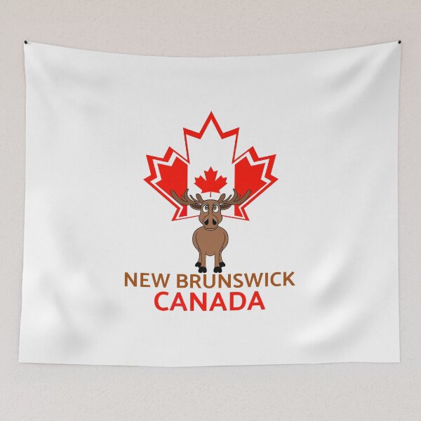 Item preview, Funny New Brunwick Canada Day Moose designed and sold by Sartoris Art.