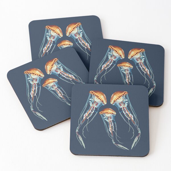 Item preview, C is for Compass Jellyfish ,Compass Jellyfish – Beautiful Marine Invertebrate Ocean Art designed and sold by PrettylittlepastelUk.