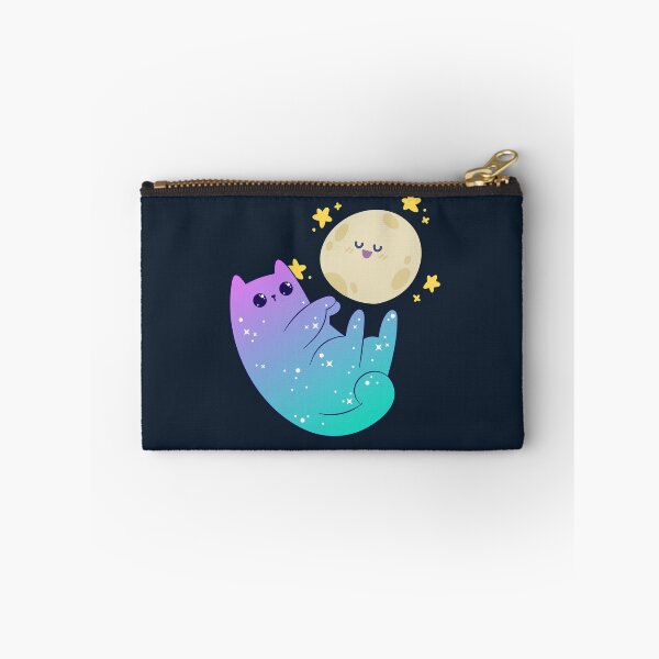 Item preview, Kawaii Kitty Mesmerized by the Moon designed and sold by GoblinBoutique.