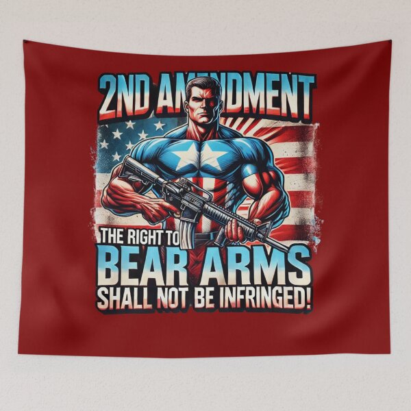 Item preview, 2nd amendment bear arms shall not be infringed USA flag designed and sold by BestDetailer.